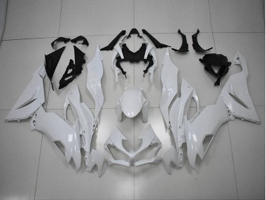 Blanc Carénage Kawasaki ZX6R 2019-2023