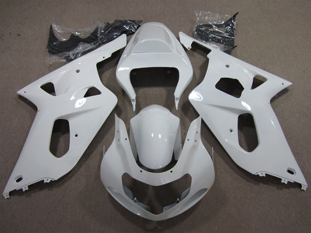 Blanc Carénage Suzuki GSXR 600 K1 K2 K3 2001-2003 Blanc Carénage Suzuki GSXR 600 K1 K2 K3 2001-2003