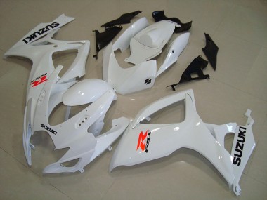Blanc Carénage Suzuki GSXR 750 K6 2006-2007