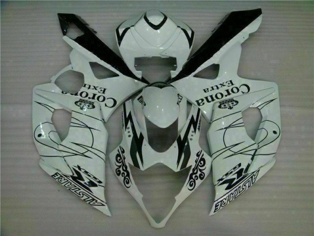 Blanc Carrosserie Suzuki GSXR 1000 K5 2005-2006 Blanc Carrosserie Suzuki GSXR 1000 K5 2005-2006