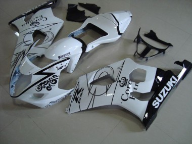 Blanc Corona Carénage Suzuki GSXR 1000 K3 2003-2004