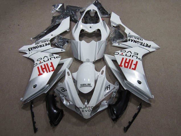 Blanc Fiat Carénage Yamaha R1 2007-2008 Blanc Fiat Carénage Yamaha R1 2007-2008