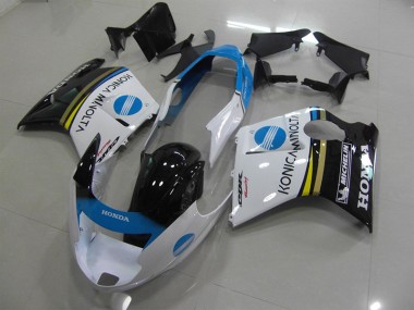 Blanc Konica Minolta Carénage Honda CBR 1100 XX Blackbird 1996-2007