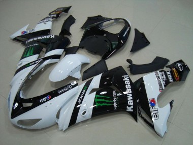 Blanc Monster Carénage Kawasaki ZX10R 2006-2007