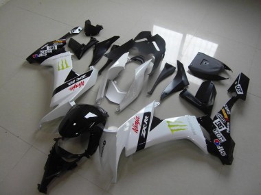 Blanc Monster Carénage Kawasaki ZX10R 2008-2010