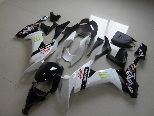 Blanc Monster Carénage Kawasaki ZX10R 2008-2010 Blanc Monster Carénage Kawasaki ZX10R 2008-2010