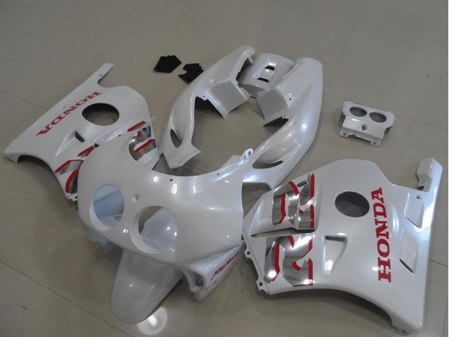 Blanc Nacré Rouge Carénage Honda CBR 250 RR MC22 1991-1998 Blanc Nacré Rouge Carénage Honda CBR 250 RR MC22 1991-1998