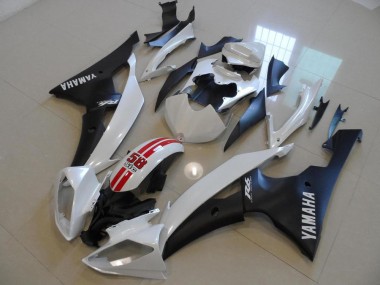 Blanc Nacré et Noir 58 Sic Carénage Yamaha R6 2008-2016