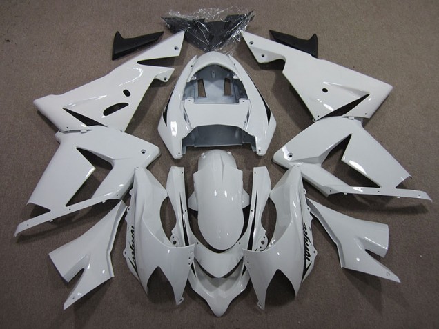 Blanc Ninja Carénage Kawasaki ZX10R 2003-2005 Blanc Ninja Carénage Kawasaki ZX10R 2003-2005