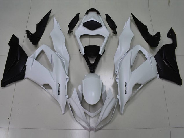 Blanc Noir 636 Carénage Kawasaki ZX6R 2013-2018 Blanc Noir 636 Carénage Kawasaki ZX6R 2013-2018