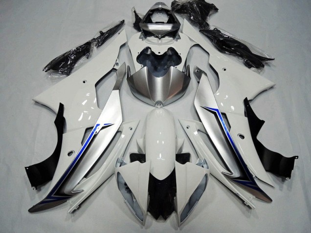 Blanc Noir Bleu Carénage Yamaha R6 2008-2016 Blanc Noir Bleu Carénage Yamaha R6 2008-2016