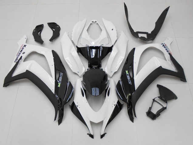 Blanc Noir Carénage Kawasaki ZX10R 2016-2019 Blanc Noir Carénage Kawasaki ZX10R 2016-2019