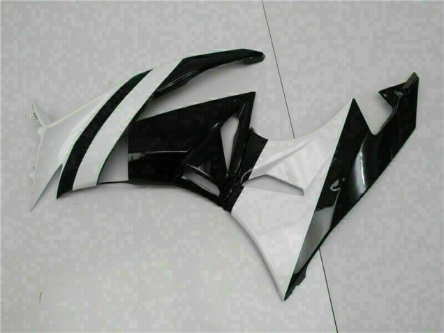 Blanc Noir Carénage Kawasaki ZX6R 2009-2012 Blanc Noir Carénage Kawasaki ZX6R 2009-2012