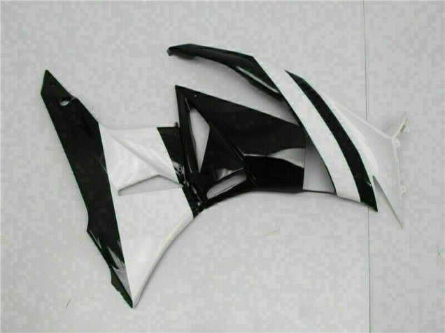Blanc Noir Carénage Kawasaki ZX6R 2009-2012 Blanc Noir Carénage Kawasaki ZX6R 2009-2012