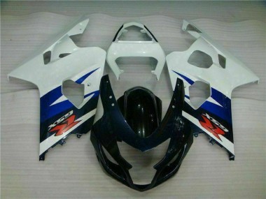 Blanc Noir Carénage Suzuki GSXR 600 / 750 K4 2004-2005