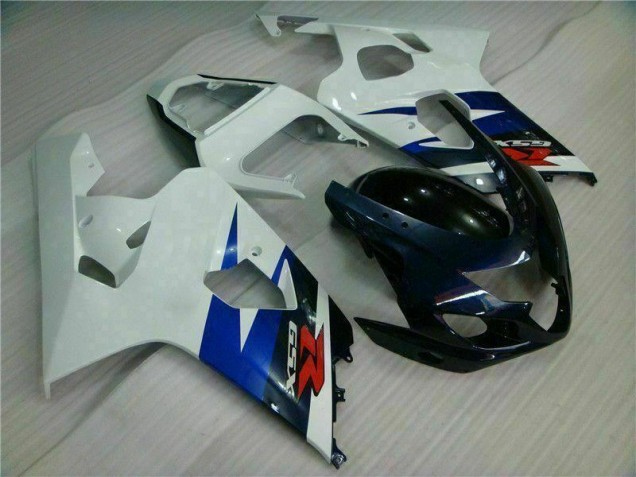 Blanc Noir Carénage Suzuki GSXR 600 / 750 K4 2004-2005 Blanc Noir Carénage Suzuki GSXR 600 / 750 K4 2004-2005