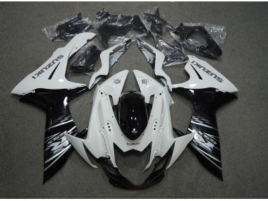 Blanc Noir Carénage Suzuki GSXR 600 K11 2011-2024