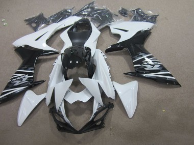 Blanc Noir Carénage Suzuki GSXR 750 K11 2011-2024