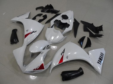 Blanc Noir Carénage Yamaha R1 2009-2011