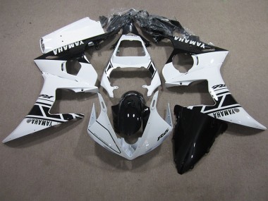 Blanc Noir Carénage Yamaha R6 2003-2005