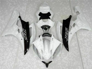 Blanc Noir Carénage Yamaha R6 2006-2007