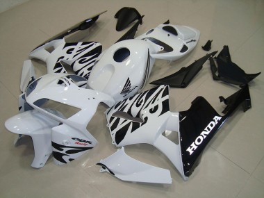 Blanc Noir Carénages Honda CBR 600 RR 2005-2006