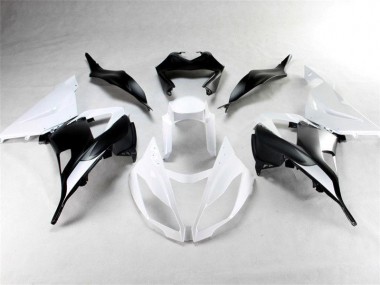 Blanc Noir Carénages Kawasaki ZX6R 2013-2018