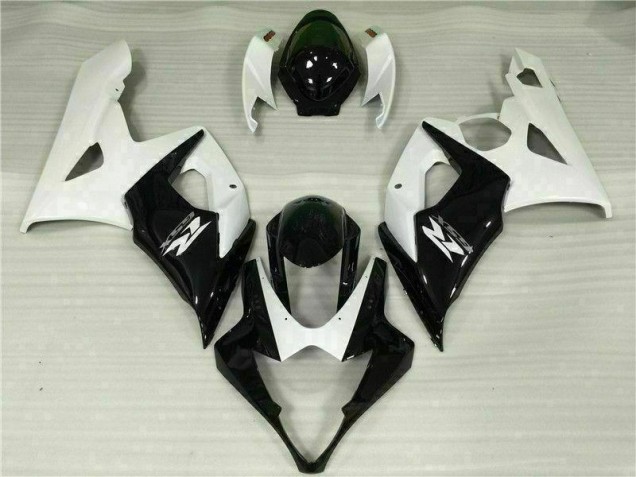 Blanc Noir Carénages Suzuki GSXR 1000 K5 2005-2006 Blanc Noir Carénages Suzuki GSXR 1000 K5 2005-2006