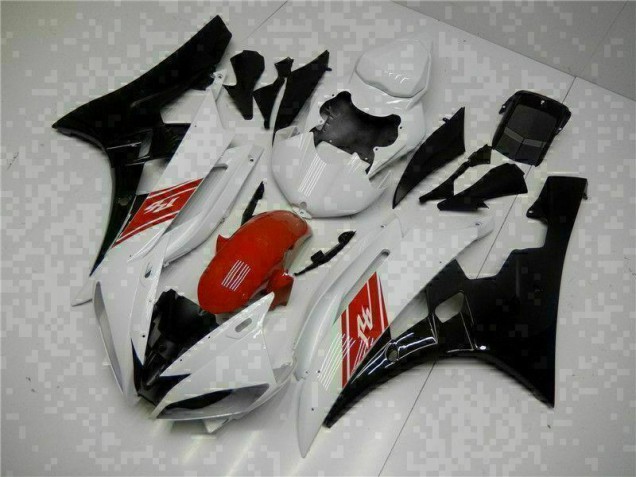 Blanc Noir Carrosserie Yamaha R6 2006-2007 Blanc Noir Carrosserie Yamaha R6 2006-2007