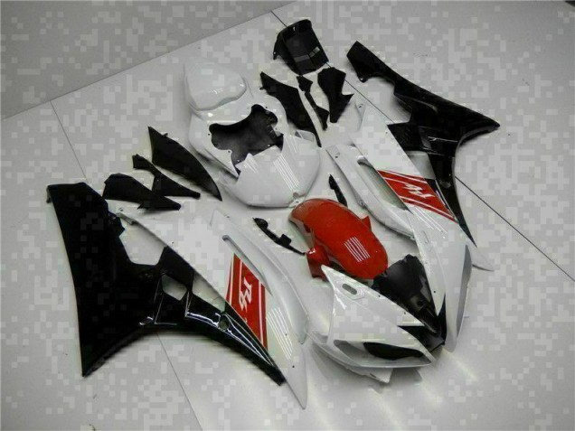 Blanc Noir Carrosserie Yamaha R6 2006-2007 Blanc Noir Carrosserie Yamaha R6 2006-2007