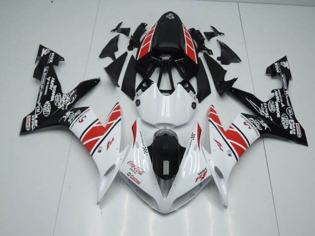 Blanc Noir Décalque Carénage Yamaha R1 2004-2006 Blanc Noir Décalque Carénage Yamaha R1 2004-2006