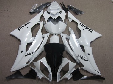 Blanc Noir Décalque Carénage Yamaha R6 2008-2016