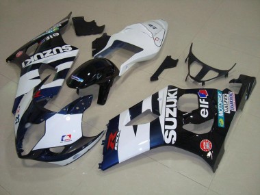 Blanc Noir Elf Carénage Suzuki GSXR 1000 K3 2003-2004