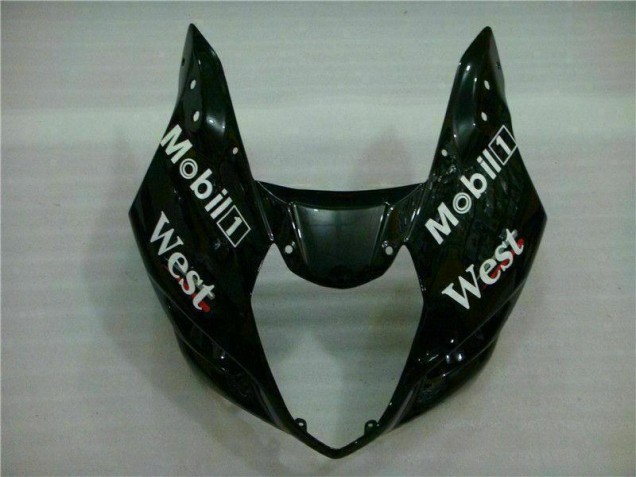 Blanc Noir Kit Carénages Complet Suzuki GSXR 1000 K3 2003-2004 Blanc Noir Kit Carénages Complet Suzuki GSXR 1000 K3 2003-2004