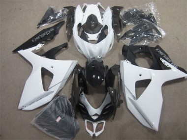 Blanc Noir Kit Carénages Complet Suzuki GSXR 1000 K9 2009-2016