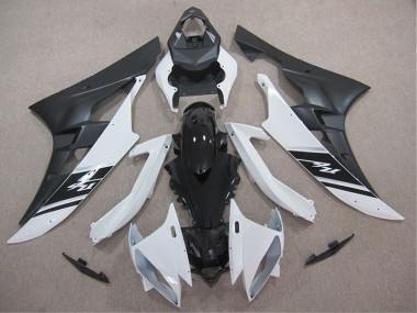 Blanc Noir Kit Carénages Yamaha R6 2006-2007