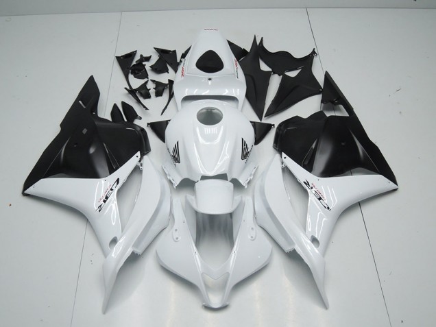 Blanc Noir Mat Carénage Honda CBR 600 RR 2009-2012 Blanc Noir Mat Carénage Honda CBR 600 RR 2009-2012