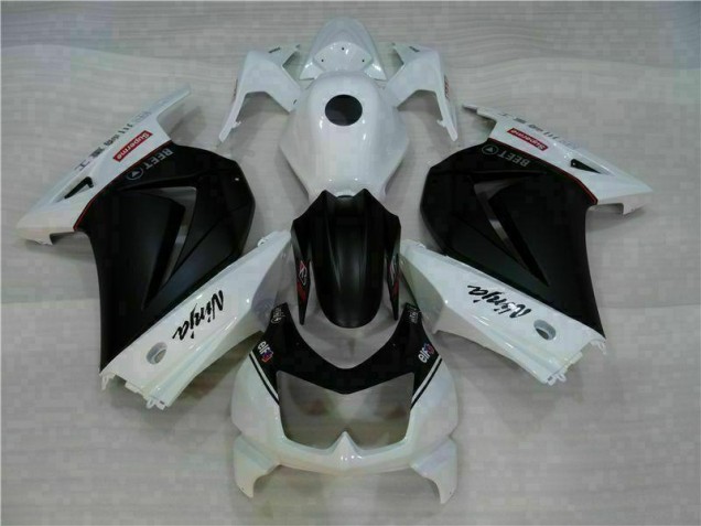 Blanc Noir Ninja Carénage Kawasaki EX250 2008-2012 Blanc Noir Ninja Carénage Kawasaki EX250 2008-2012