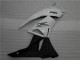 Blanc Noir Ninja Carénage Kawasaki ZX6R 2009-2012 Blanc Noir Ninja Carénage Kawasaki ZX6R 2009-2012