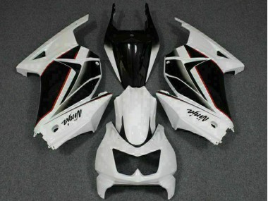 Blanc Noir Ninja Carénages Kawasaki EX250 2008-2012