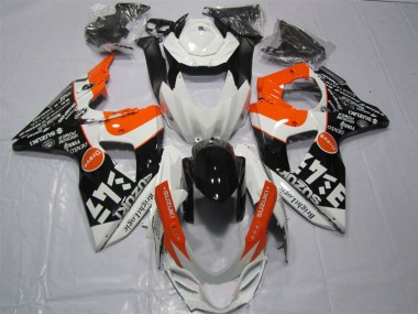 Blanc Noir Orange Bright Logic Carénage Suzuki GSXR 1000 K9 2009-2016