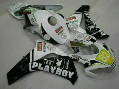 Blanc Noir Playboy Carénage Honda CBR 1000 RR 2008-2011
