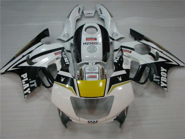 Blanc Noir Playboy Carénage Honda CBR 600 F3 1995-1998 Blanc Noir Playboy Carénage Honda CBR 600 F3 1995-1998