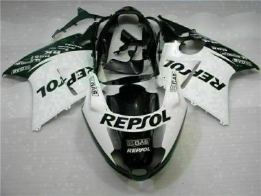Blanc Noir Repsol Carénage Honda CBR 1100 XX 1996-2007