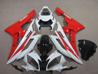 Blanc Noir Rouge Carénage Yamaha R6 2006-2007