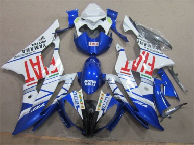 Blanc Noir Rouge Fiat Carénage Yamaha R6 2008-2016