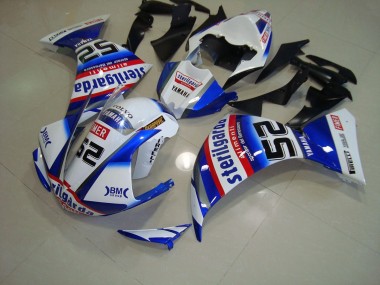 Blanc Noir Sterilgarda Carénage Yamaha R1 2012-2014