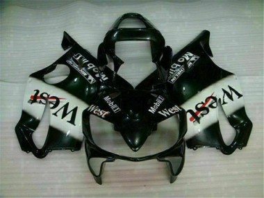 Blanc Noir West Carénage Honda CBR 600 F4i 2001-2003