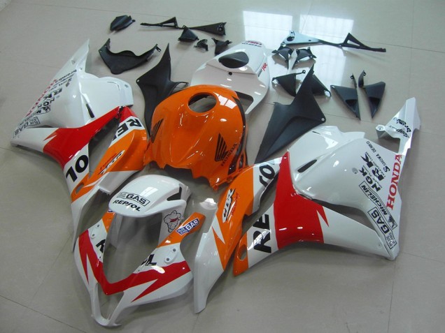 Blanc Nouveau Repsol Carénage Honda CBR 600 RR 2009-2012 Blanc Nouveau Repsol Carénage Honda CBR 600 RR 2009-2012
