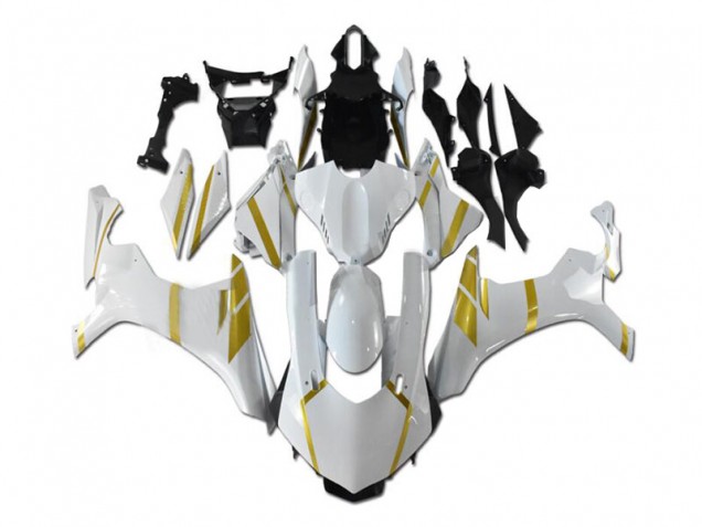 Blanc Or Carénage Yamaha R1 2015-2019 Blanc Or Carénage Yamaha R1 2015-2019